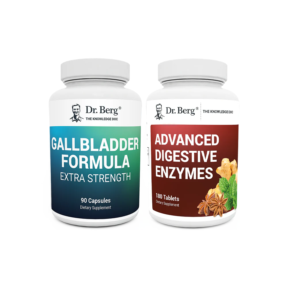 Dr. Berg's Digestive Kit: 2 supplement bottles.
