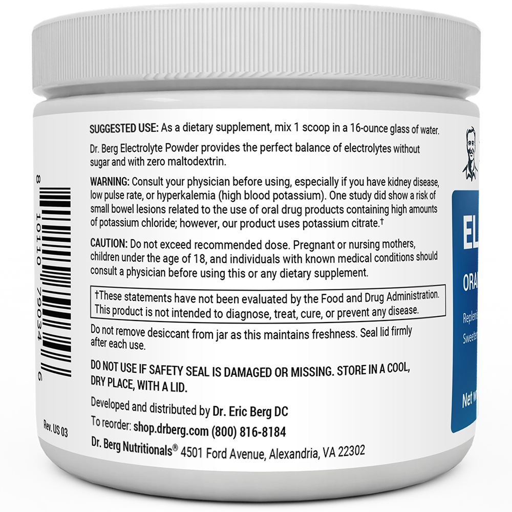 Electrolyte Powder Orange Flavor - 10.8 oz (300 g)